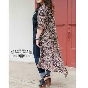 Crazy Train Cheetah Print Duster